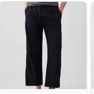 GAP Navy Pull On High Waisted Pants Cotton Lyocell Blend